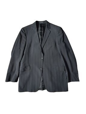 Arnold Brant Mens 42L Sport Coat Jacket Stripe Black Notch Lapel